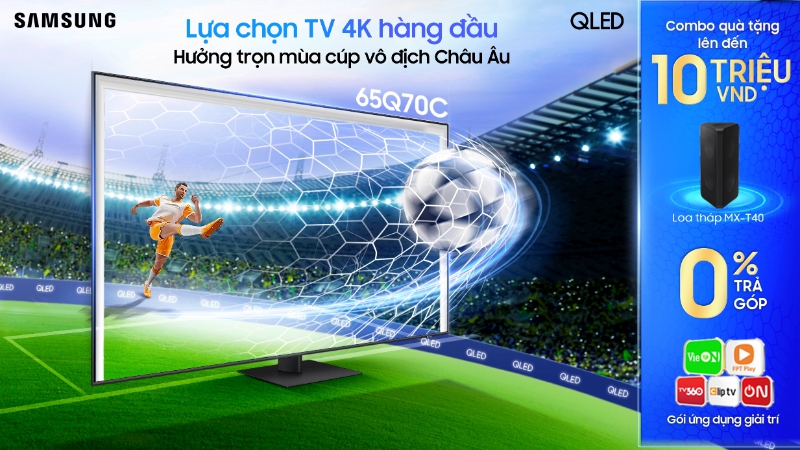 Samsung Tivi hưởng trọn mùa bóng đá