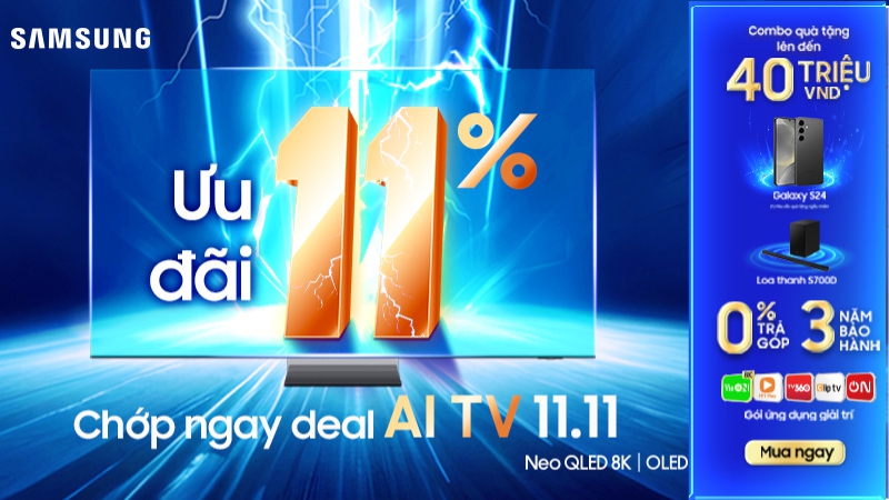 Deal đỉnh, rinh Tivi đỉnh ngày 11.11