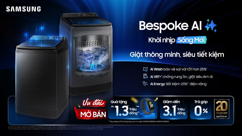 Bespoke AI - Giặt thông minh, siêu tiết kiệm