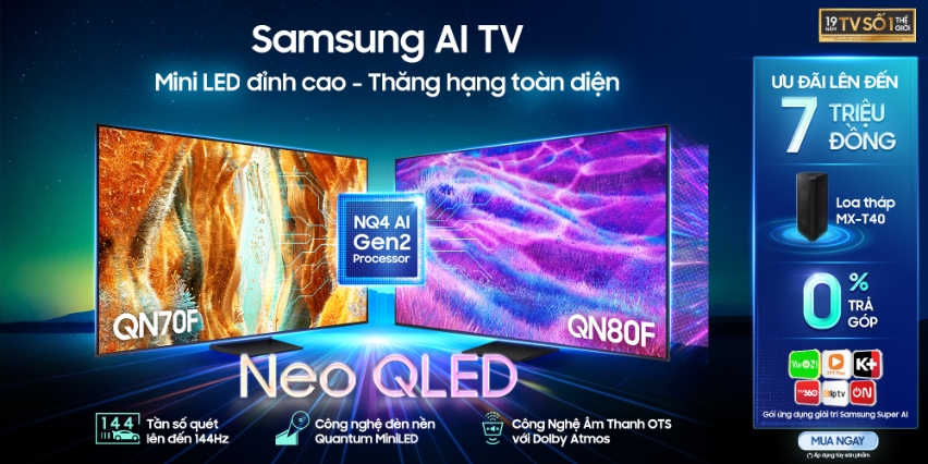 Samsung AI đỉnh cao ưu đãi ngập tràn