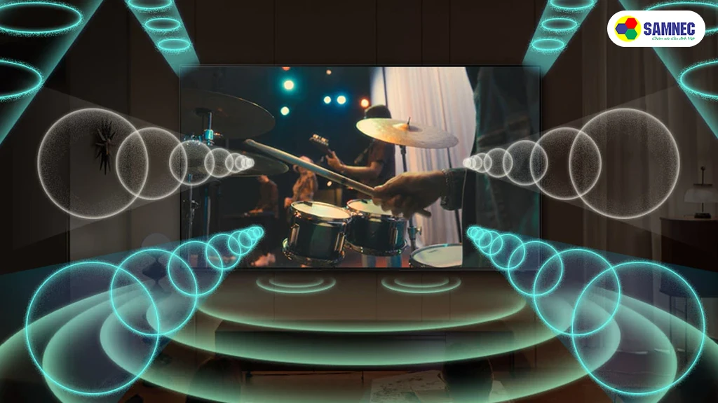 Smart Tivi QLED 4K Samsung 75 Inch QA75Q60DAKXXV- Công nghệ âm thanh