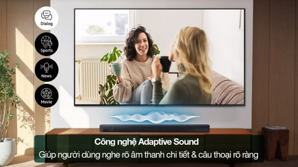 Smart Tivi 4K 55 inch Samsung UA55DU7700KXXV công nghệ âm thanh