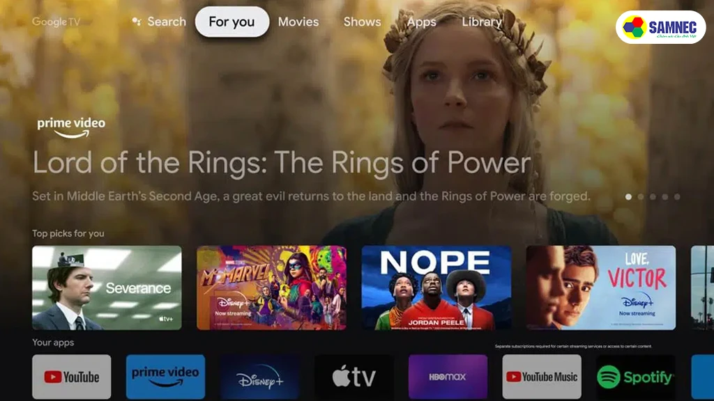 Xiaomi Google Tivi 4K 55 inch L55M8-P2SEA- hệ điều hành